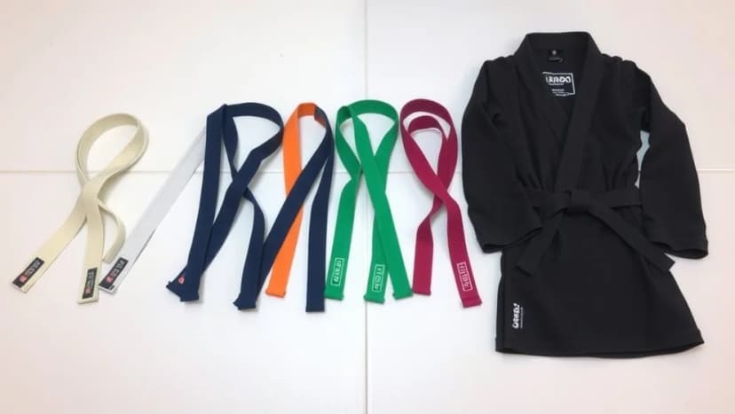 Judo bälte barn från vit till svart