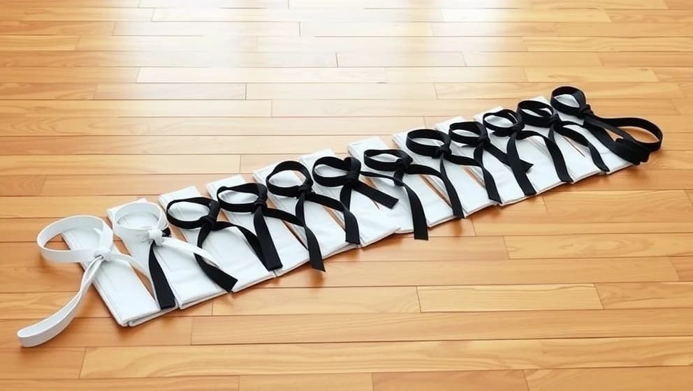 Vilken ordning går karate beltena i