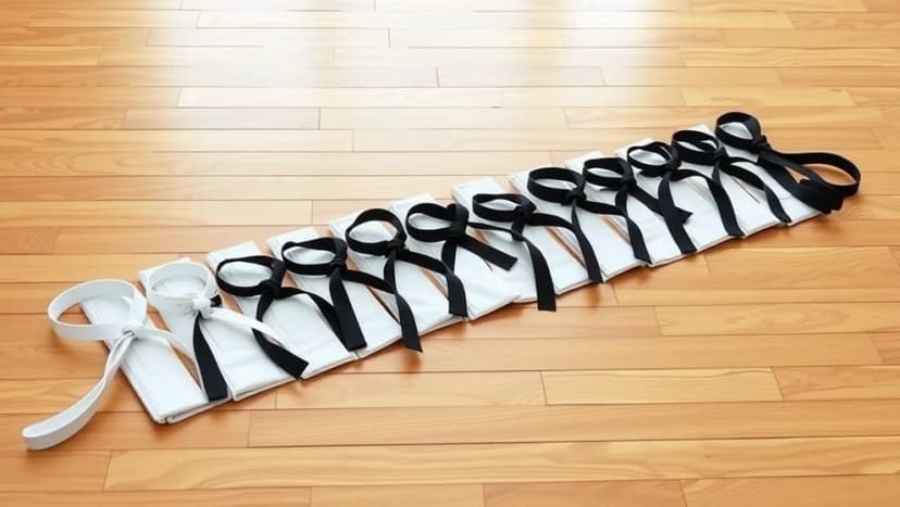 Vilken ordning går karate beltena i