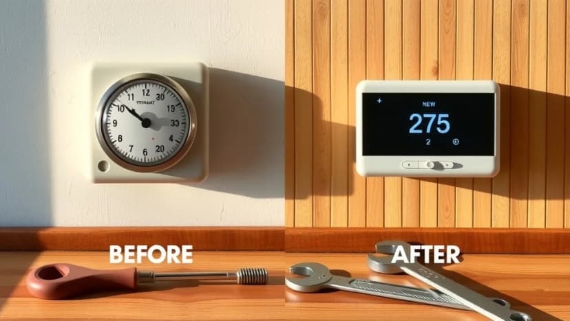 Hur byter man termostat på äldre MMA